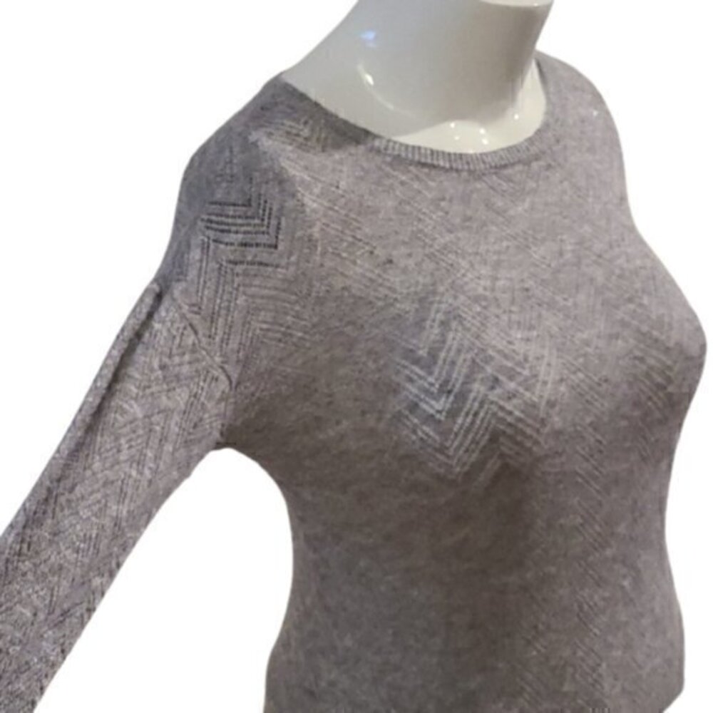 [Loft] Gray Scoop Neck Sweater - Size M